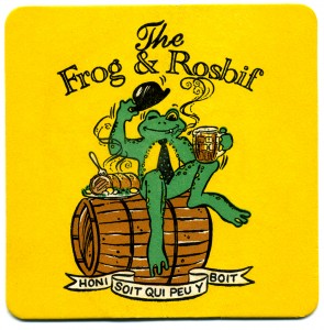 Frog & Rosbif coaster