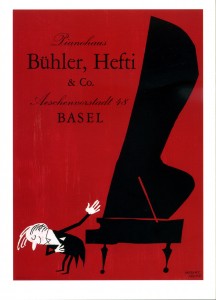 Piano Postcard